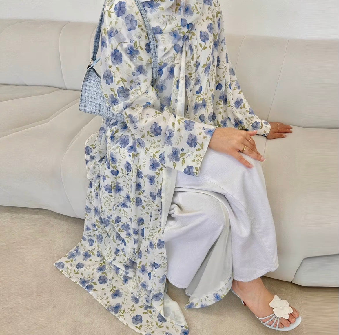 Floral Abaya Kimono (Hijab not included)